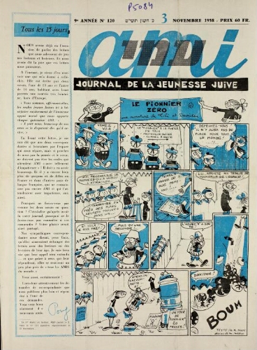 Ami : Mensuel pour la Jeunesse. Vol.09 N°120 (03 nov. 1958)